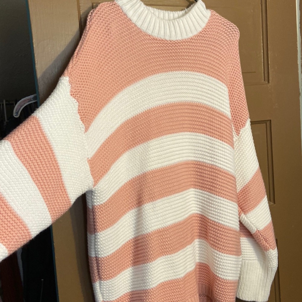 Oversized knit sweater